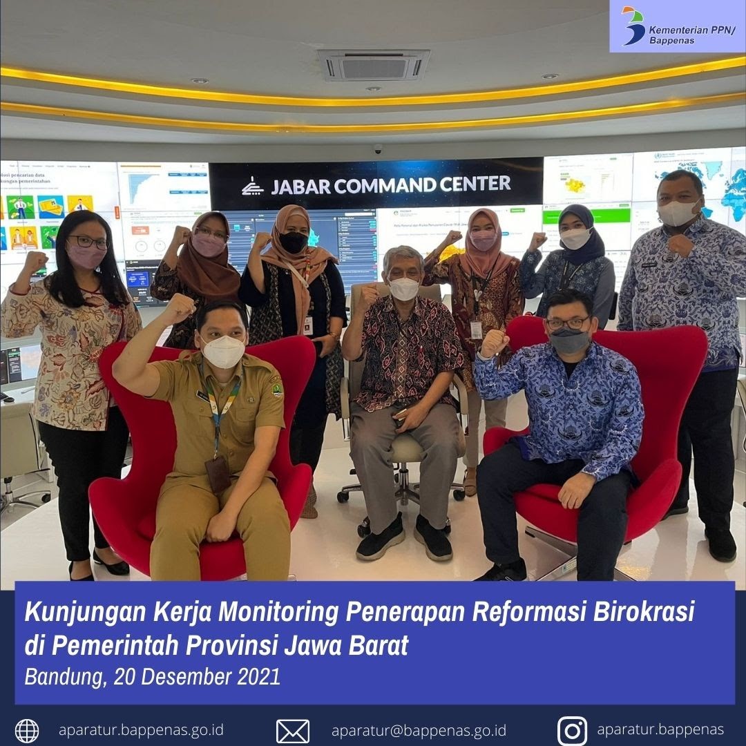 Kunjungan Kerja Monitoring Penerapan Reformasi Birokrasi di Pemerintah Jawa Barat